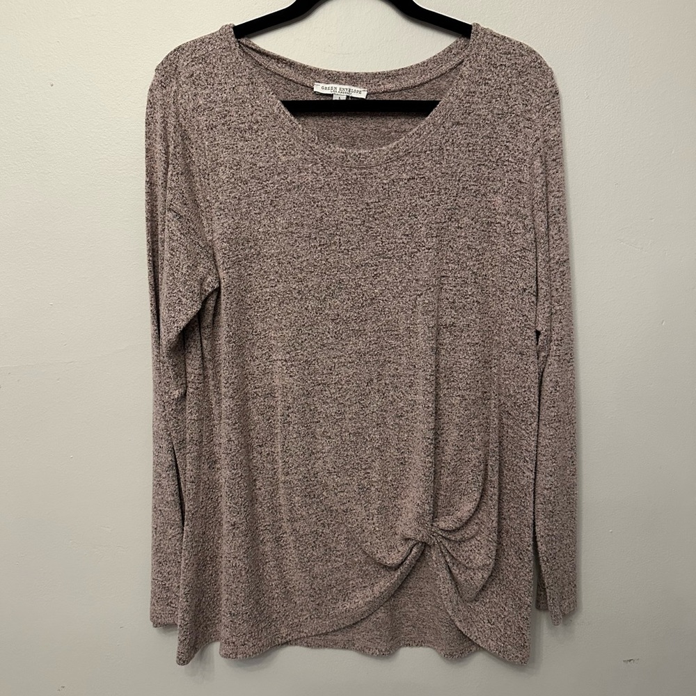 Extra Soft Long Sleeve - Green Envelope Shirt - Size Large